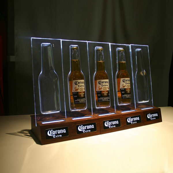 Wooden 5-Bottle Glorifier																			 																					 